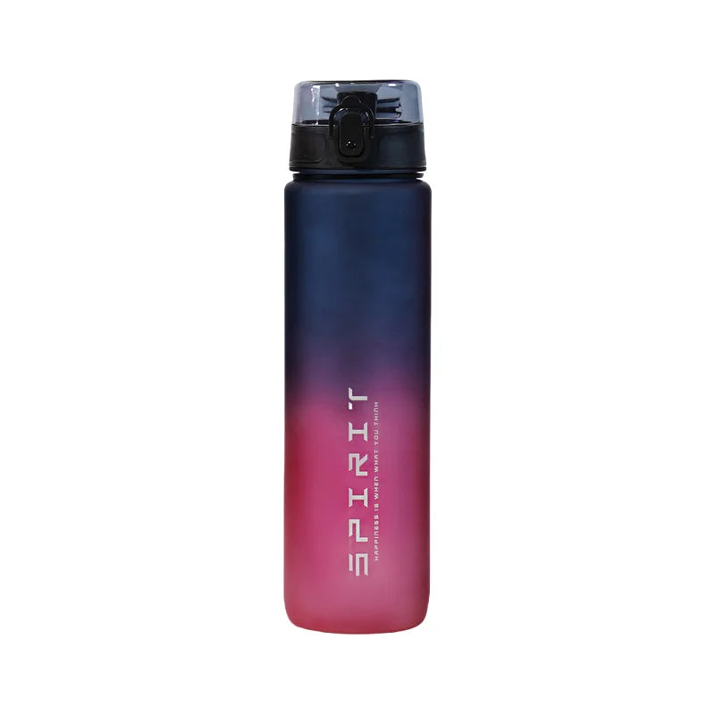 Garrafa Desportiva 1L em Degradê – Portátil para Praia, Viagem e Ginásio