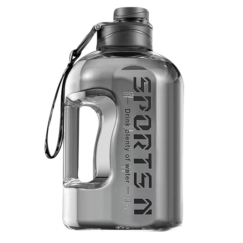Garrafa de água isolada 2,7 L/1,7 L com palhinha, ideal para ginásio, viagens, caminhadas e campismo, garrafa térmica para homens e mulheres, frasco de fitness à prova de derrames
