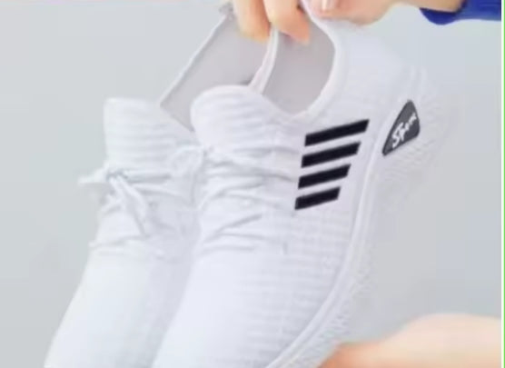 Ténis de corrida femininos para adulto — modelo em malha respirável, macio, confortável e ideal para uso casual