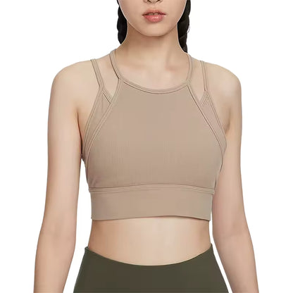 Sutiã Desportivo Feminino Nike Oficial Autêntico de Primavera/Verão com Alças Cruzadas Ajustáveis para Ioga FB2160-247