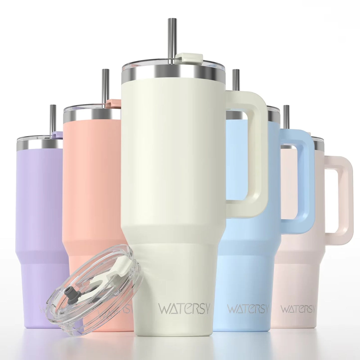 Copo Térmico WATERSY 591 ml com Alça – Isolamento a Vácuo em Aço Inoxidável, À Prova de Vazamentos para Café, Carro e Viagens