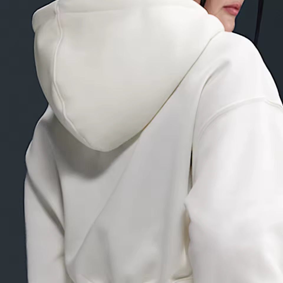 Casaco Curto com Capuz Feminino Nike Oficial Forrado em Fleece e Aconchegante – HJ0941-133