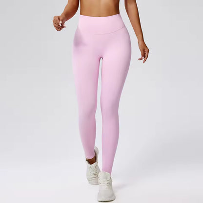 Leggings desportivas femininas de cintura alta, efeito push up, levantamento dos glúteos, ideais para yoga, treino e corrida