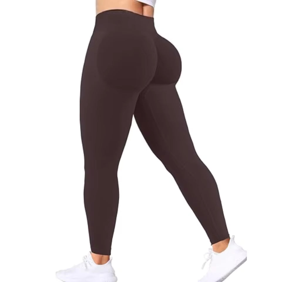 Leggings Femininas de Cintura Alta Sem Costuras — Modeladoras, Confortáveis e Estilosas para Yoga e Fitness