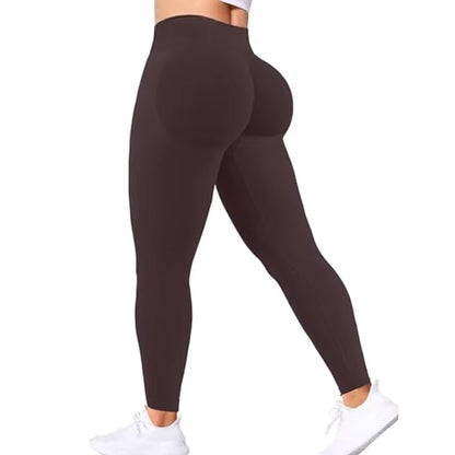 Leggings Femininas de Cintura Alta Sem Costuras — Modeladoras, Confortáveis e Estilosas para Yoga e Fitness