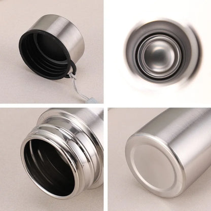 Garrafa desportiva de aço inoxidável 1000 ml, camada simples, copo de água vermelho, frasco metálico para bebidas, ideal para acampamento, desporto e ginásio.