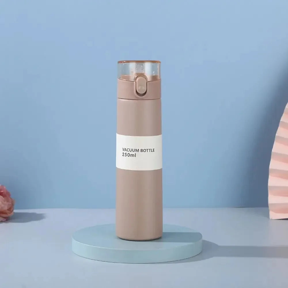 Garrafa térmica de água em aço inoxidável 150 ml/250 ml com palhinha, mini copo térmico para chá, café e viagem, frasco a vácuo isolado