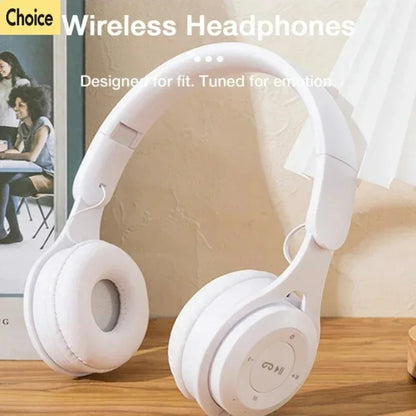 🎧 Auscultadores Stereo Y08 Bluetooth 5.0 Dobráveis sem Fios – Desporto e Gaming, Over-Ear, Compatíveis com Android e iOS