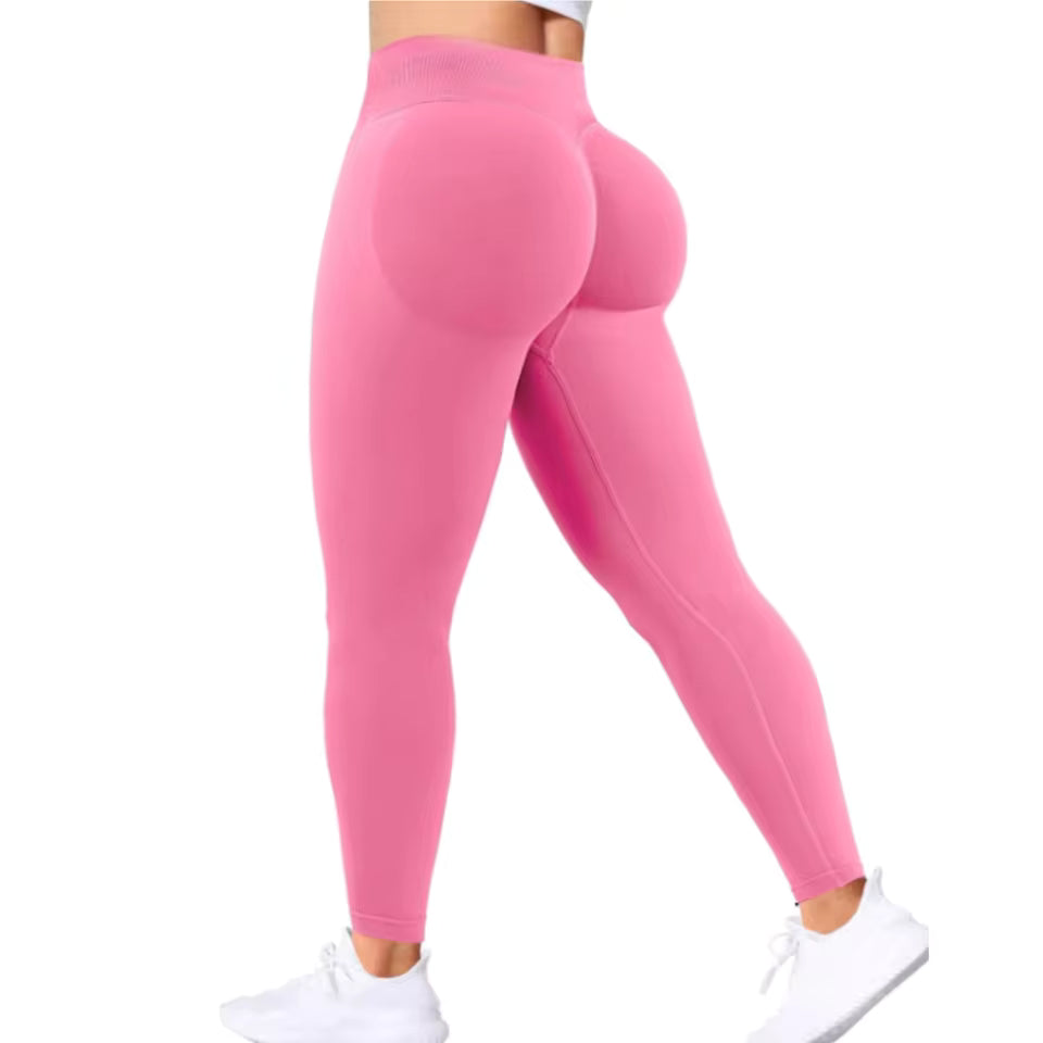 Leggings Femininas de Cintura Alta Sem Costuras — Modeladoras, Confortáveis e Estilosas para Yoga e Fitness
