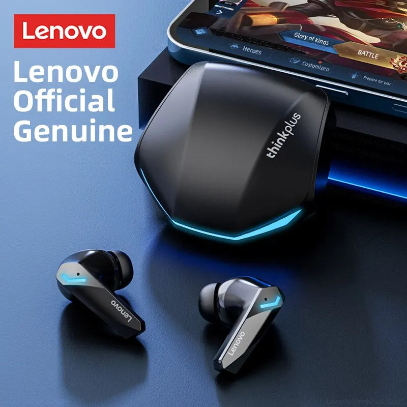 Choice Lenovo GM2 Pro Auricular Bluetooth 5.3 com Microfone 9D Estéreo Pro 6 Earbuds Dois Modos Música/Jogo Sem Fios