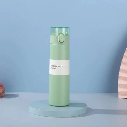 Garrafa térmica de água em aço inoxidável 150 ml/250 ml com palhinha, mini copo térmico para chá, café e viagem, frasco a vácuo isolado