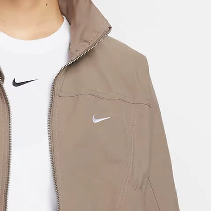 Casaco desportivo casual feminino Nike oficial com fecho de correr e manga comprida HJ1000-233