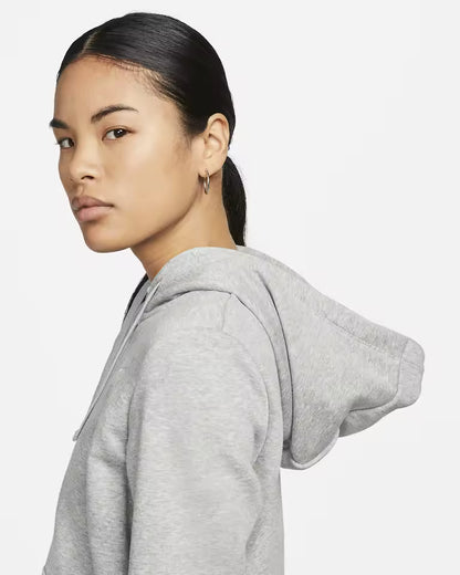 Casaco Leve Feminino com Capuz e Fecho Completo Nike Sportswear Club Fleece