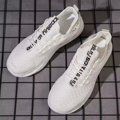 Ténis casuais em destaque — modelo com sola em lâmina, leve e respirável, ideal para corrida e atividades desportivas