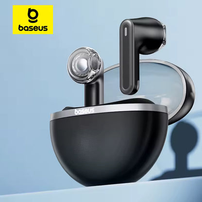 Baseus Bowie E5 TWS – Auscultadores Sem Fios Bluetooth 5.3, com Dois Microfones, Redução de Ruído, Chamadas em HD e Design Desportivo