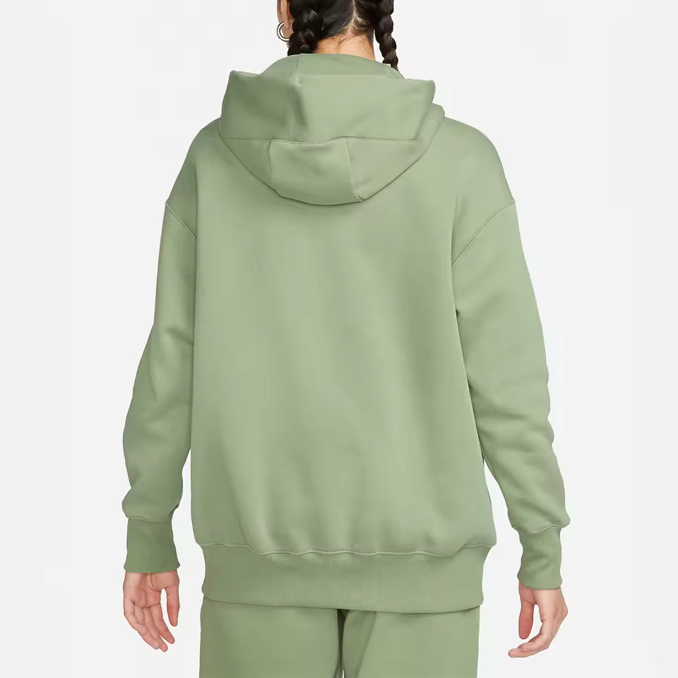 Sweat com capuz desportivo feminino Nike autêntico 2023 com forro em lã quente DQ5861-386