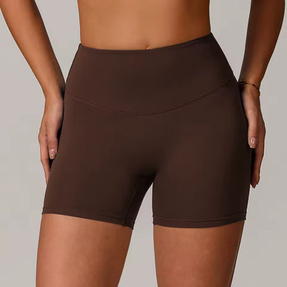 Shorts desportivos femininos de cintura alta, push up, ideais para ciclismo, corrida, fitness, ginásio e yoga