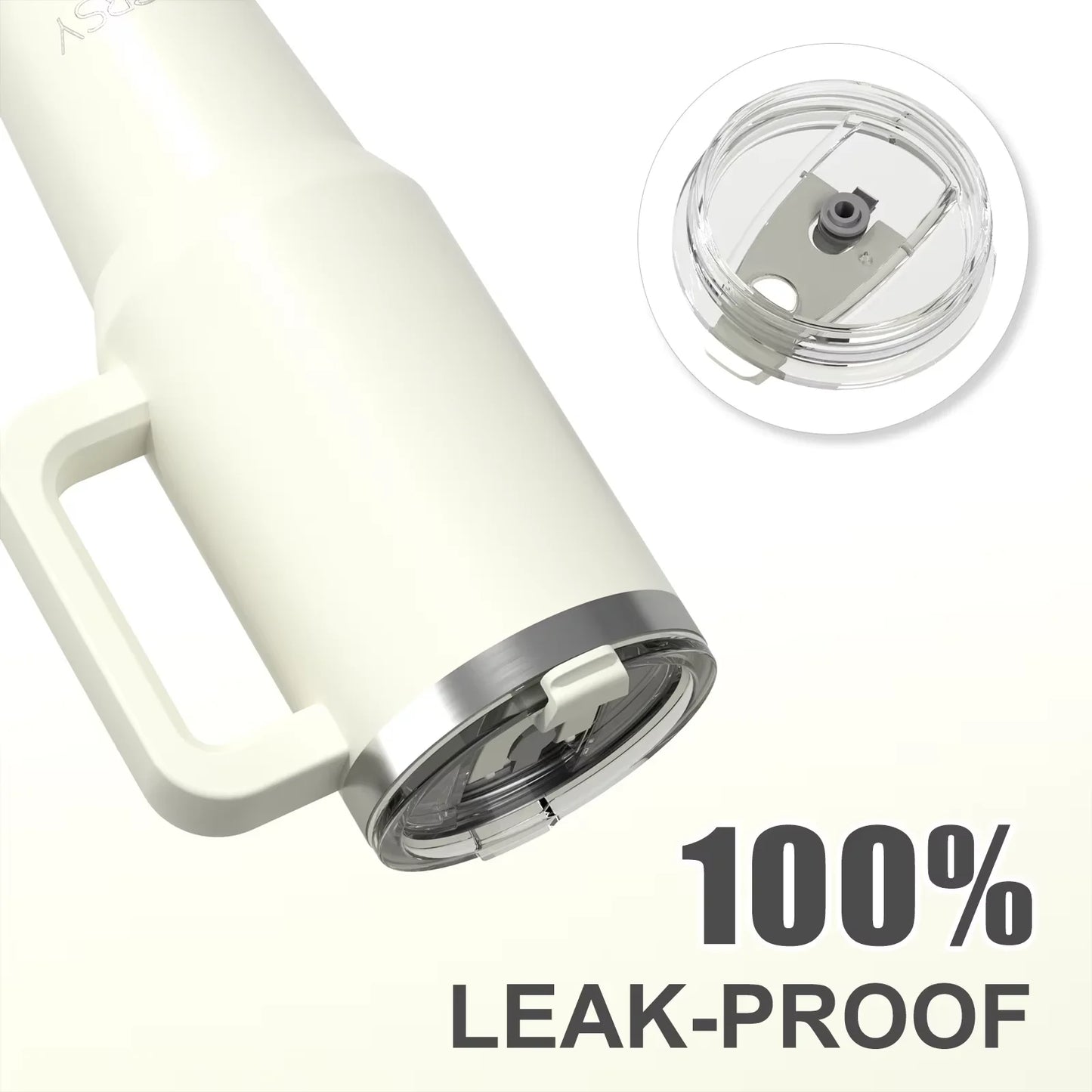 Copo Térmico WATERSY 591 ml com Alça – Isolamento a Vácuo em Aço Inoxidável, À Prova de Vazamentos para Café, Carro e Viagens