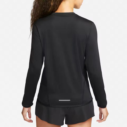 Camisola desportiva feminina Nike Oficial Autêntica de Inverno — respirável, de manga comprida e gola redonda FB4298
