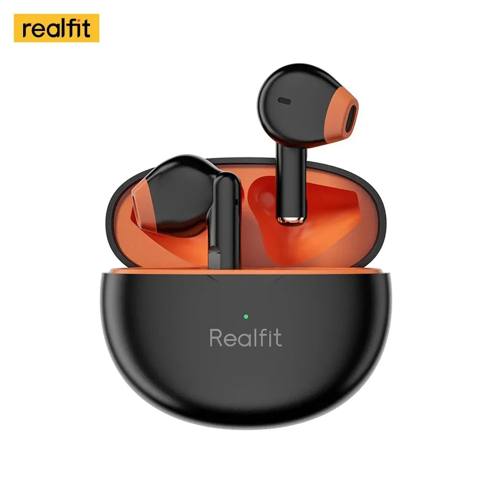 Auscultadores Bluetooth Realfit F2 Qualidade Hi-Fi de Excelência Earbuds TWS Sem Fios