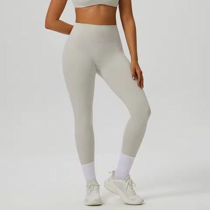 Leggings desportivas femininas de cintura alta, efeito push up, levantamento dos glúteos, ideais para yoga, treino e corrida