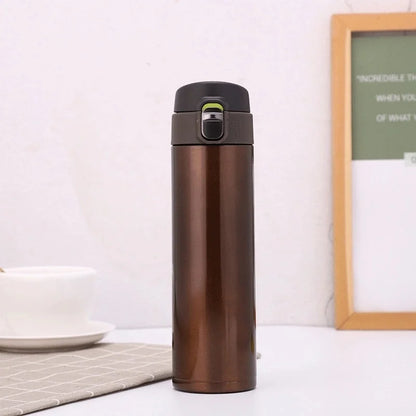 Copo térmico criativo em forma de cápsula, garrafa de água de cor sólida, resistente, prática e de utilização simples