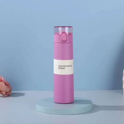 Garrafa térmica de água em aço inoxidável 150 ml/250 ml com palhinha, mini copo térmico para chá, café e viagem, frasco a vácuo isolado