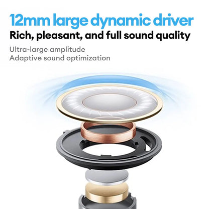 Novos Auriculares Sem Fios Lenovo LE209 Bluetooth com Redução de Ruído ANC, Som HiFi, Autonomia de 30H e Modo Gaming