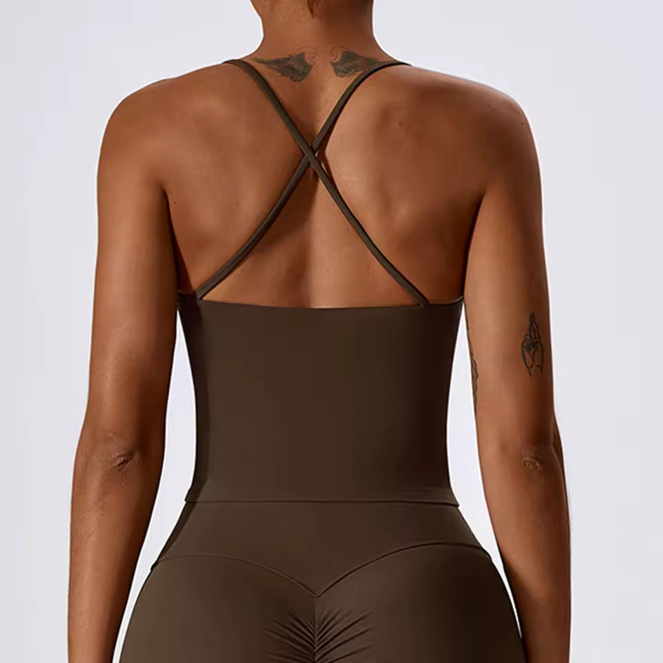 Top Desportivo Feminino — Sutiã de Alta Qualidade, Confortável e Sexy, Ideal para Ginásio, Corrida, Yoga e Treino Fitness