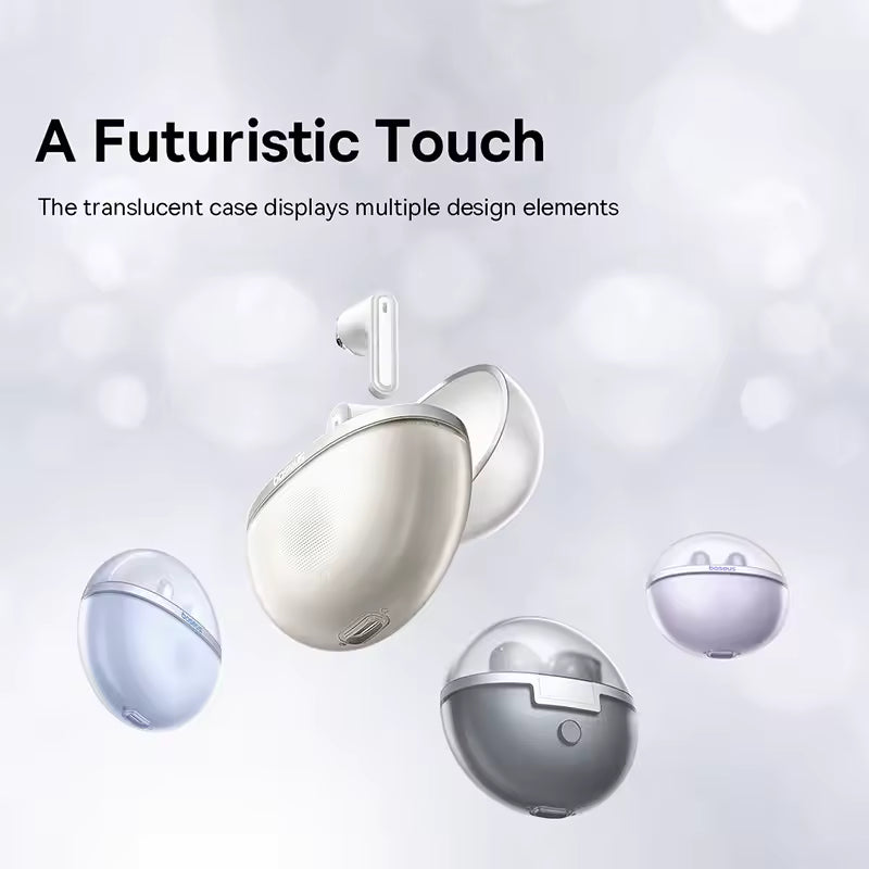 Baseus Bowie E5 TWS – Auscultadores Sem Fios Bluetooth 5.3, com Dois Microfones, Redução de Ruído, Chamadas em HD e Design Desportivo