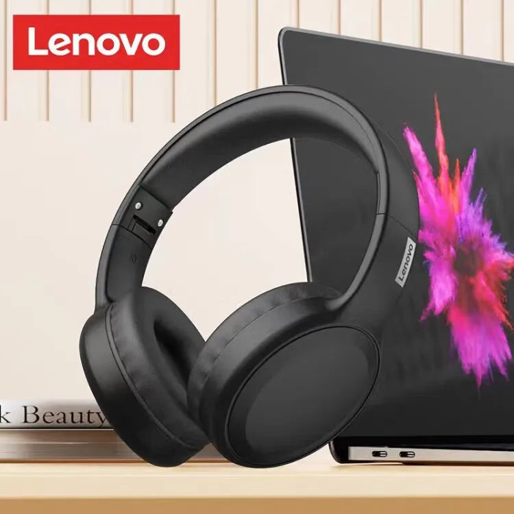 🎧 Auscultadores Gaming Lenovo TH30 Over-Ear Bluetooth Sem Fios — Som Estéreo 360°, Longa Autonomia e Baixa Latência