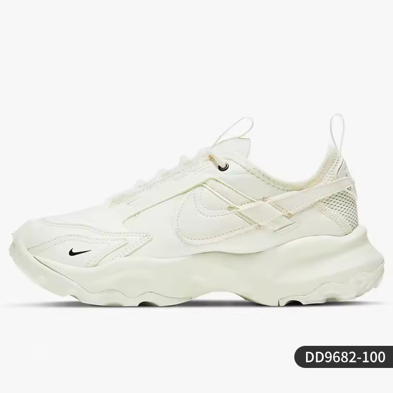 Ténis de corrida femininos Nike oficiais genuínos TC, com sola elevada, confortáveis e respiráveis (DD9682-100)