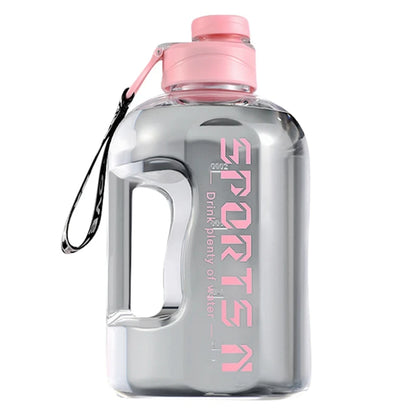 Garrafa de água isolada 2,7 L/1,7 L com palhinha, ideal para ginásio, viagens, caminhadas e campismo, garrafa térmica para homens e mulheres, frasco de fitness à prova de derrames