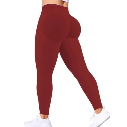 Leggings Femininas de Cintura Alta Sem Costuras — Modeladoras, Confortáveis e Estilosas para Yoga e Fitness