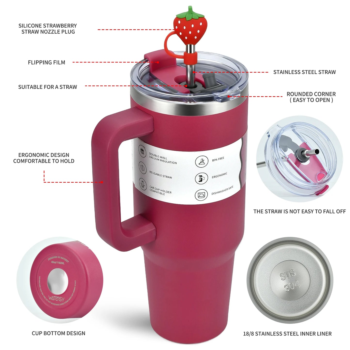 Garrafa Isotérmica 1200 ml em Aço Inoxidável – Copo Térmico de Grande Capacidade com Isolamento a Vácuo, Ideal para Bebidas Quentes ou Frias e Tampa com Palhinha Integrada