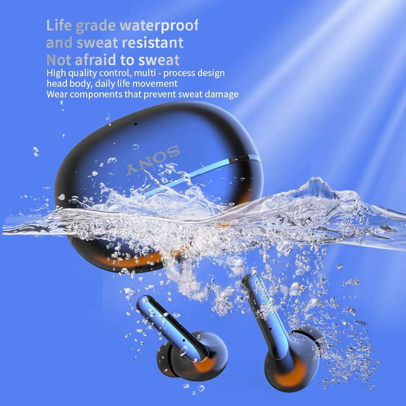 Auscultadores Sony Air 7 TWS Bluetooth HiFi Sem Fios com Microfone Redução de Ruído Earbuds Gaming
