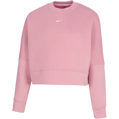 Nike Oficial Autêntico — Novo Sweatshirt de Treino Feminino em Malha Fitness, Cropped, com Capuz HJ1187-699