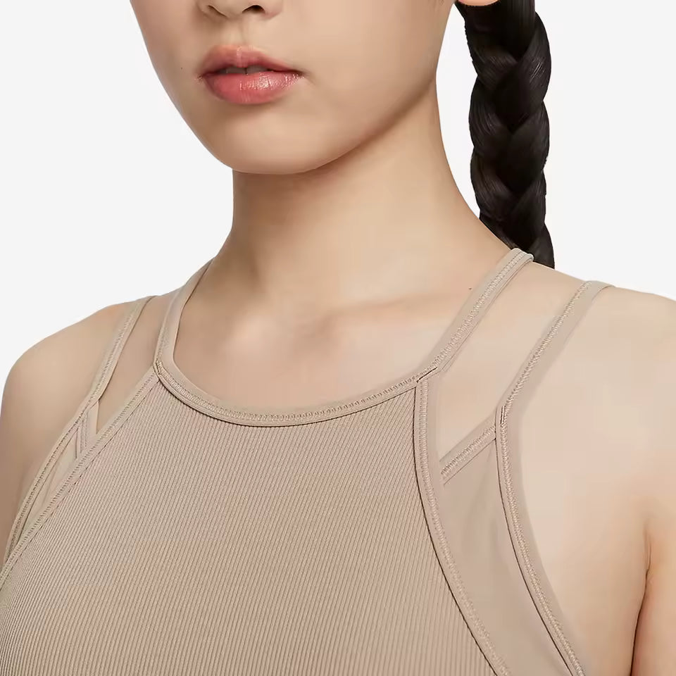 Sutiã Desportivo Feminino Nike Oficial Autêntico de Primavera/Verão com Alças Cruzadas Ajustáveis para Ioga FB2160-247