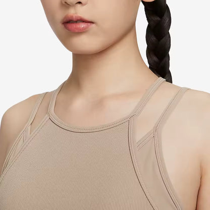 Sutiã Desportivo Feminino Nike Oficial Autêntico de Primavera/Verão com Alças Cruzadas Ajustáveis para Ioga FB2160-247