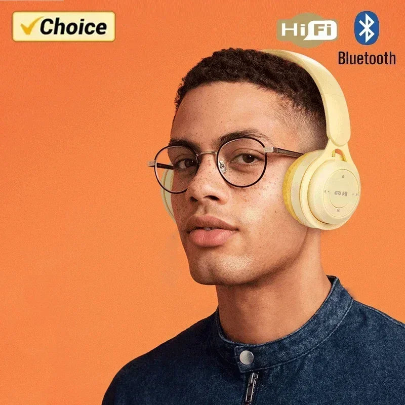 🎧 Auscultadores Stereo Y08 Bluetooth 5.0 Dobráveis sem Fios – Desporto e Gaming, Over-Ear, Compatíveis com Android e iOS