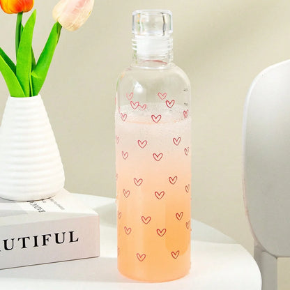 Garrafa de água em plástico PC com marcadores de tempo, 16,9 oz, à prova de fugas, resistente a quedas e livre de BPA, ideal para ginásio, viagens e actividades ao ar livre.