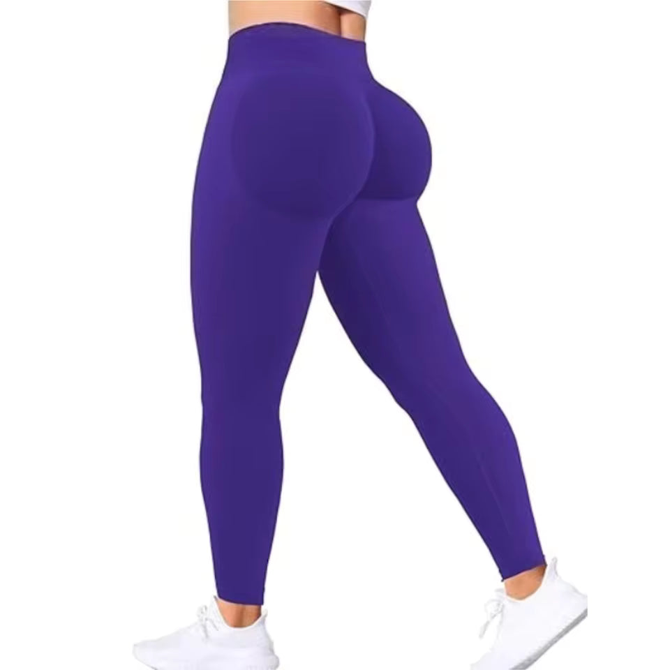 Leggings Femininas de Cintura Alta Sem Costuras — Modeladoras, Confortáveis e Estilosas para Yoga e Fitness