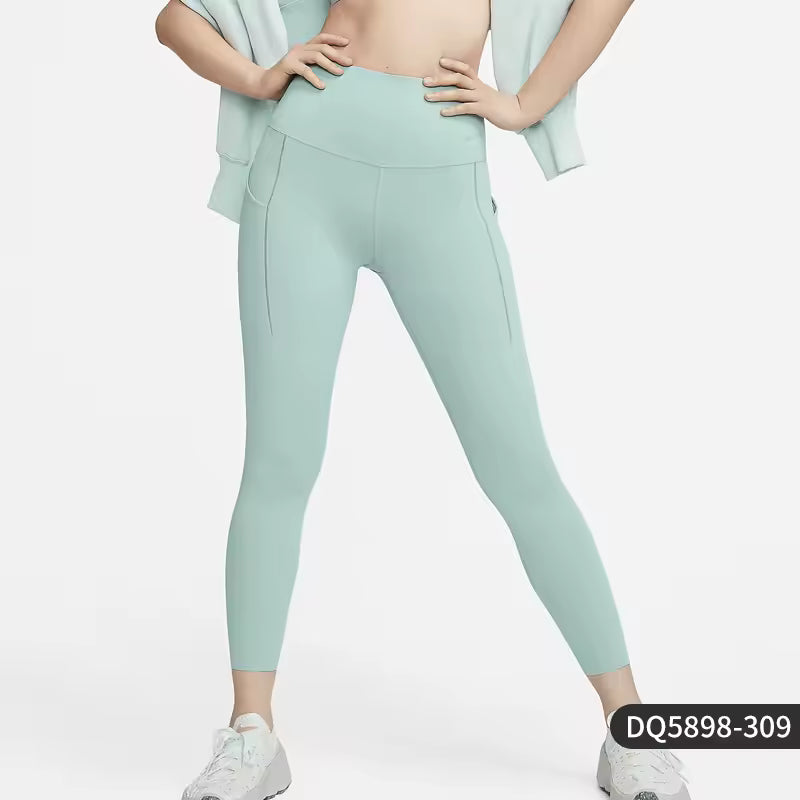 Leggings Femininas Nike Oficiais Universa de Cintura Subida para Ioga e Fitness – Modelo DQ5898-309