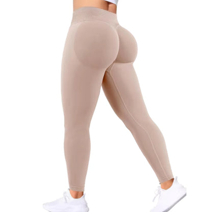 Leggings Femininas de Cintura Alta Sem Costuras — Modeladoras, Confortáveis e Estilosas para Yoga e Fitness