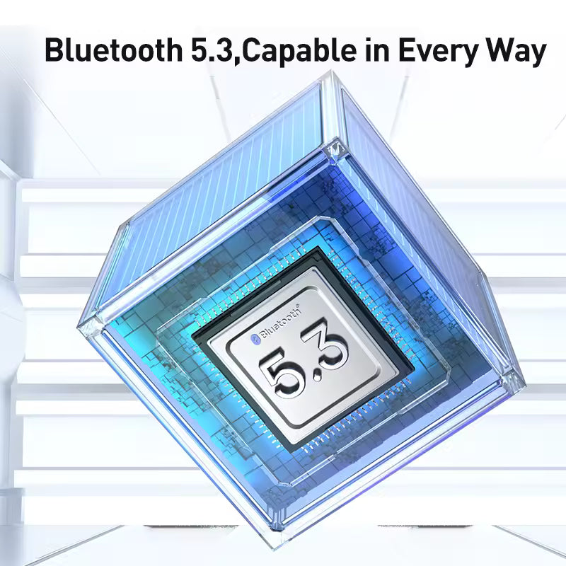 Baseus Bowie M2 S ANC – Auscultadores Sem Fios Bluetooth 5.3, com Cancelamento de Ruído Híbrido de 48 dB e Suporte para Áudio Espacial 3D