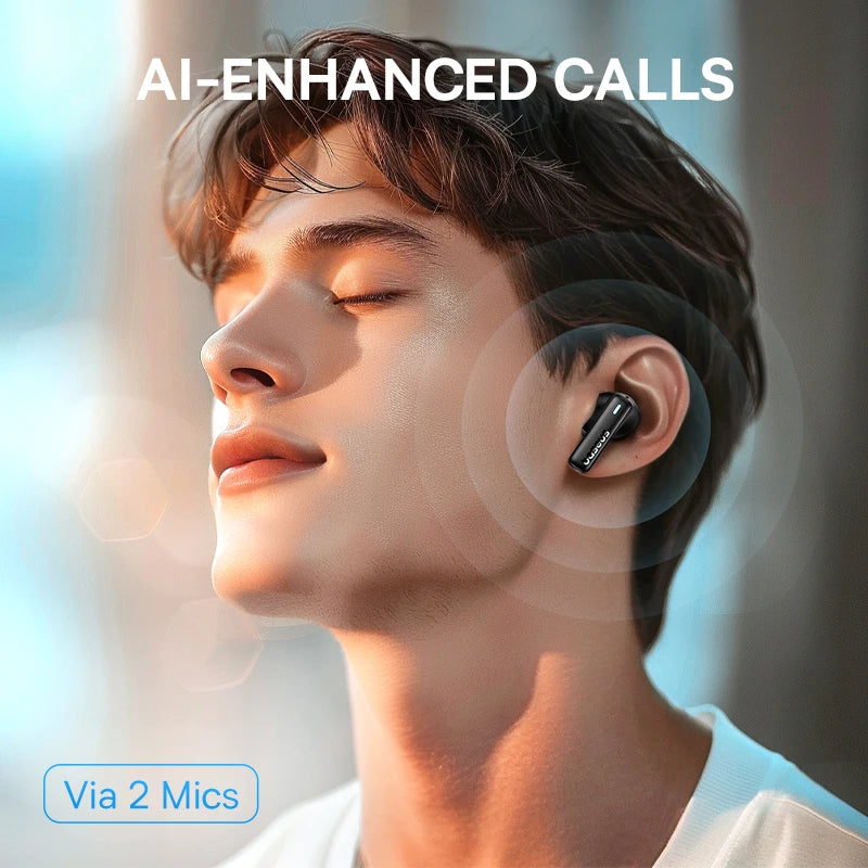 Auriculares Sem Fios Baseus Bowie E19 Bluetooth 5.3 com Graves Poderosos, Drivers de 12 mm, Impermeabilidade IPX5 e Autonomia de 33 Horas