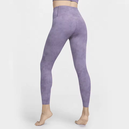 Leggings Capri Femininas Nike Zenvy Oficiais e Genuínas com Estampa de Yoga e Cintura Subida FN4168-509