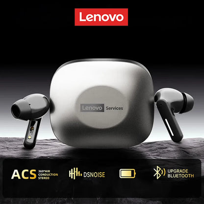 Novos Auriculares Sem Fios Lenovo LE209 Bluetooth com Redução de Ruído ANC, Som HiFi, Autonomia de 30H e Modo Gaming
