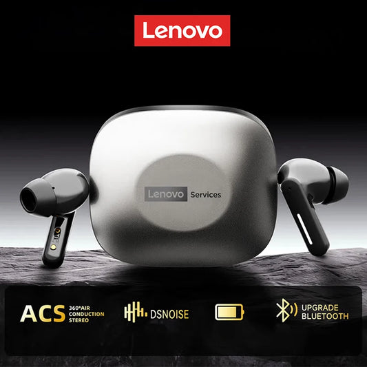 Novos Auriculares Sem Fios Lenovo LE209 Bluetooth com Redução de Ruído ANC, Som HiFi, Autonomia de 30H e Modo Gaming
