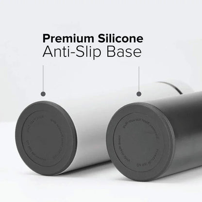 Garrafa Inteligente em Aço Inoxidável – Impermeável, de Parede Dupla e Capaz de Manter Bebidas Quentes ou Frias